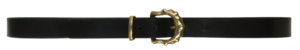 Chela belt: sandcast brass buckle on a 30mm leather strap